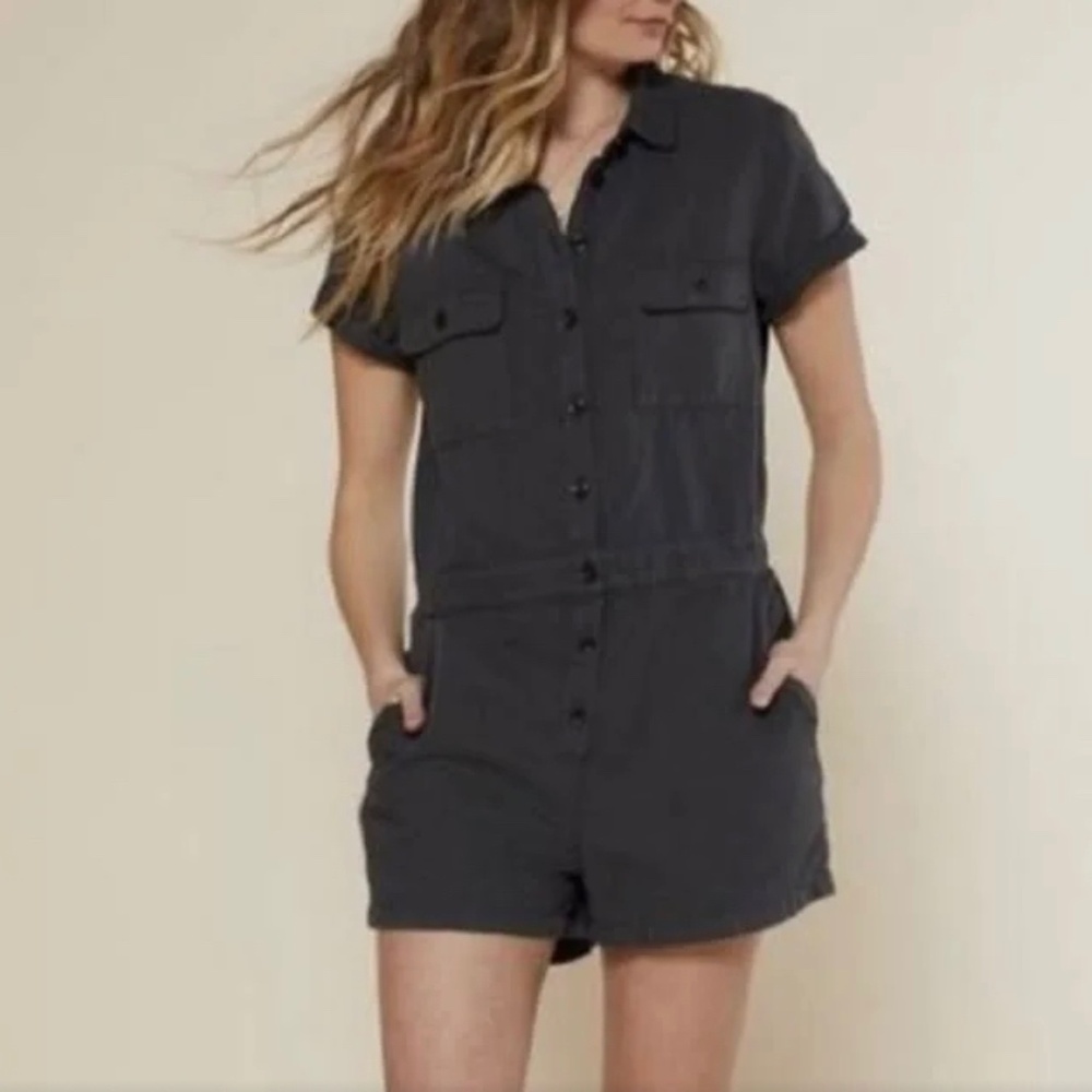 Outerknown organic sea romper, grey small